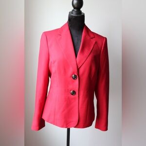 Evan Picone Vibrant Red Blazer